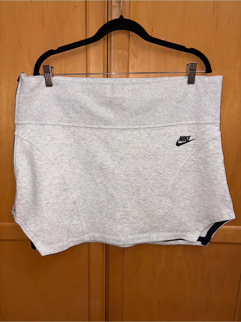 NikeTech High-Waisted Mini Skirt Sportswear Womens XXL Gray Athletic GorpCore